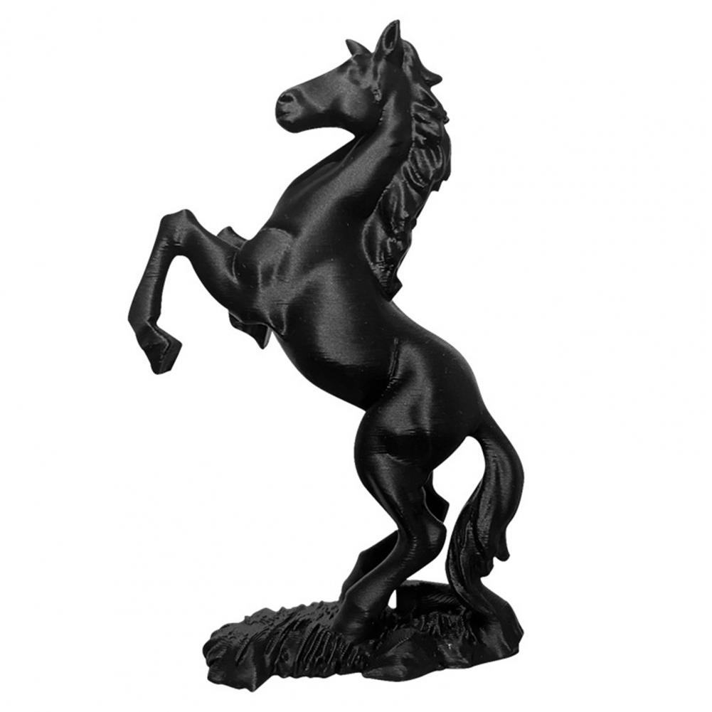 Simulation Horse Ornament Decorative Horse Statues Simulation Horse Figurine Black White Collectible Sculpture for Lovers