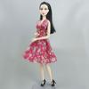 Red Fashion Doll Dress for Barbie Floral Dresses Outfits 11.5" BJD Dolls Clothes for Barbie Dolls Accessories Kid Toy 1/6