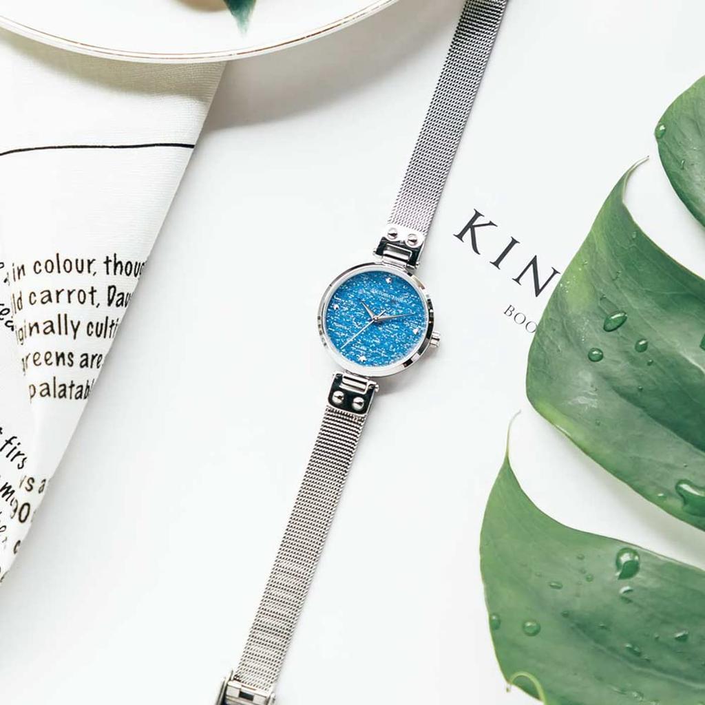 [VICTORIA HYDE] Женские модные часы, маленькие, тонкие, повседневные, водонепроницаемые, японские, кварцевые, стильные, с фейерверком, браслет из нержавеющей стали, на день рождения для женщин