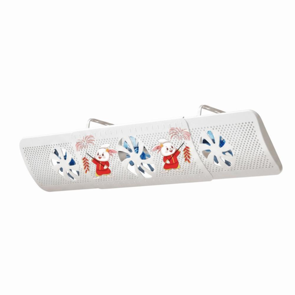 With 3 Fans Adjustable Air Vent Baffle Ceiling Vents Conditioner Baffle AC Vent Baffle  For Bedroom