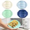 Non Slip Taco Divider Plate Reusable Taco Serving Tray Microwave Use Silicone Taco Holder  Home Use