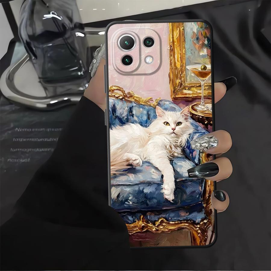Мультяшный масляный кот Чехол для Xiaomi Mi 12T Pro 12X 11 14 11T 13 Lite 12 10T Funda Чехол для телефона