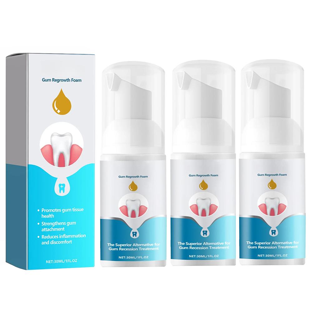 30 мл Мусс для роста десен Зубная паста Отбеливающая Удаляет желтый налет Очищающая Устраняет неприятный запах изо рта Освежающая Мусс для восстановления десен