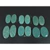 190Cts.Natural Green Amazonite Matched Pair Oval Cabochon Gemstone 6Pair Lot C-3454