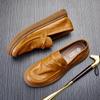 British Loafers One-Pedal Doudou Shoes Soft-Soled Lazy Shoes Business Shoes Foot Cover Soft Leather Casual Leather Shoes