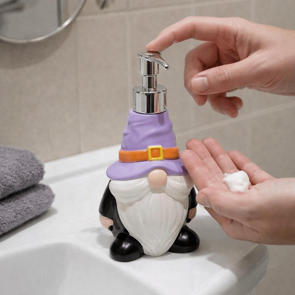 Press Bottle Halloween Elf Soap Dispenser Cute Shampoo Soap Dispenser Shower Gel