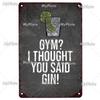 [MyPlate] GIN Plaque Metal Vintage Bar Furniture Plates Panels Tin Sign Tiki Bar Sign Man Cave Decorn Personalized Plate