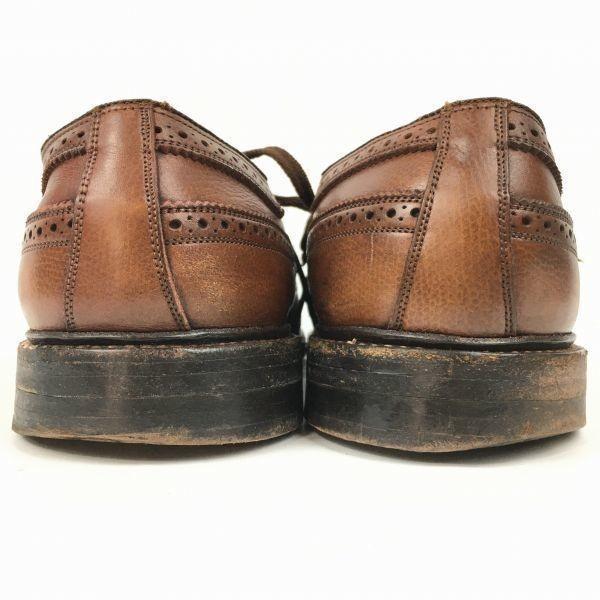 Винтажные туфли FLORSHEIM Imperial Kenmoor с длинным крылом, коричневые, размер 10.5EEE / 28.5см, мужские, 1972 год(ИСПОЛЬЗОВАЛ)