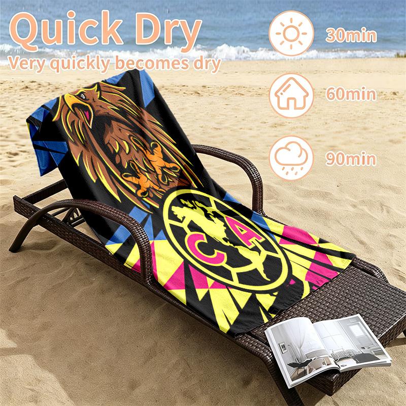 Club America Beach towels also serve as bath towels summer essential a musthave for the outdoors the beach and the pool