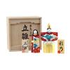 Osaka Choseido Compact Mini Wooden Hina Doll with Nameplate (Sent Separately) Made In Japan with Nara Ichitobori (One-Cut Carving)