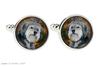 Polish Lowland Sheepdog, PON, Valee Sheepdog - cufflinks and tie with your photo, a suit decoration, men's jewelry from the Art-Dog brand.