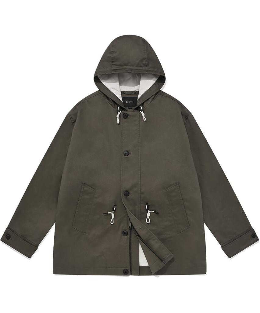 Covernat Hoodie Coat Jacket Khaki