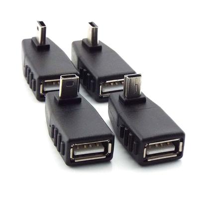 Mini USB 5Pin Male to USB type A Female 90-градусный угловой преобразователь разъем синхронизации данных OTG адаптер для автомобильного ПК планшета телефона U-Disk
