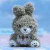 Adorable Plush Rose Bear Keychain With Soft Pp Cotton Filling For Cute Accessories