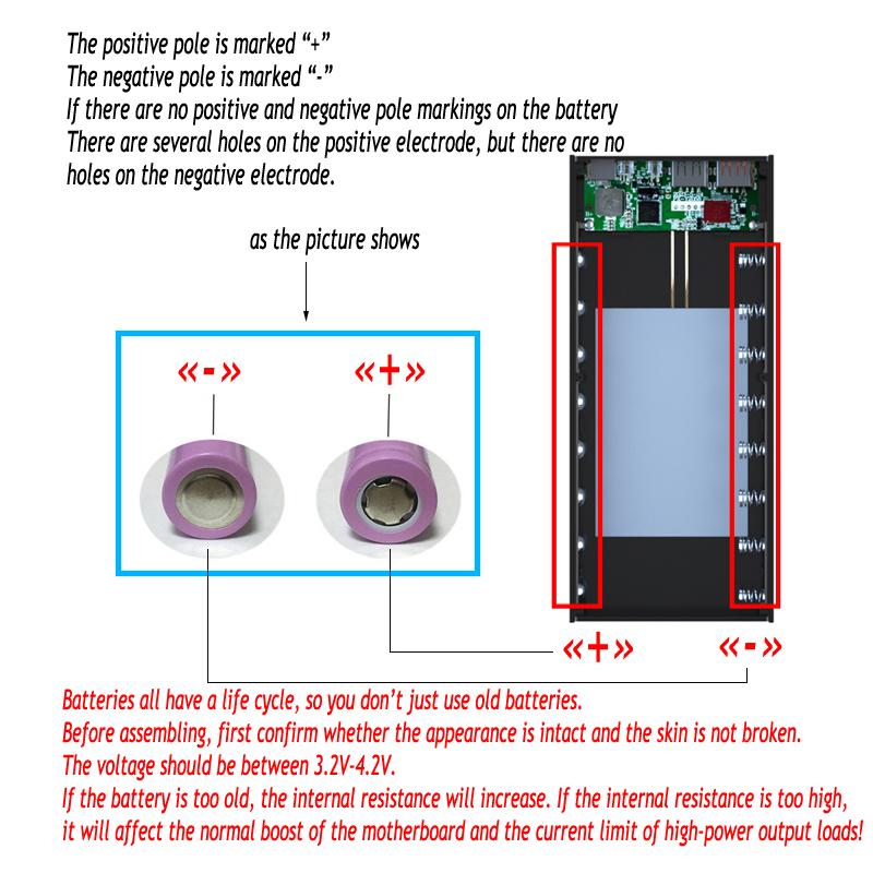 21 шт. 18650 аккумуляторный ящик DIY чехол для аккумулятора 18650 аккумуляторный ящик для хранения PD QC3.0 USB 10 Вт быстрая беспроводная зарядка
