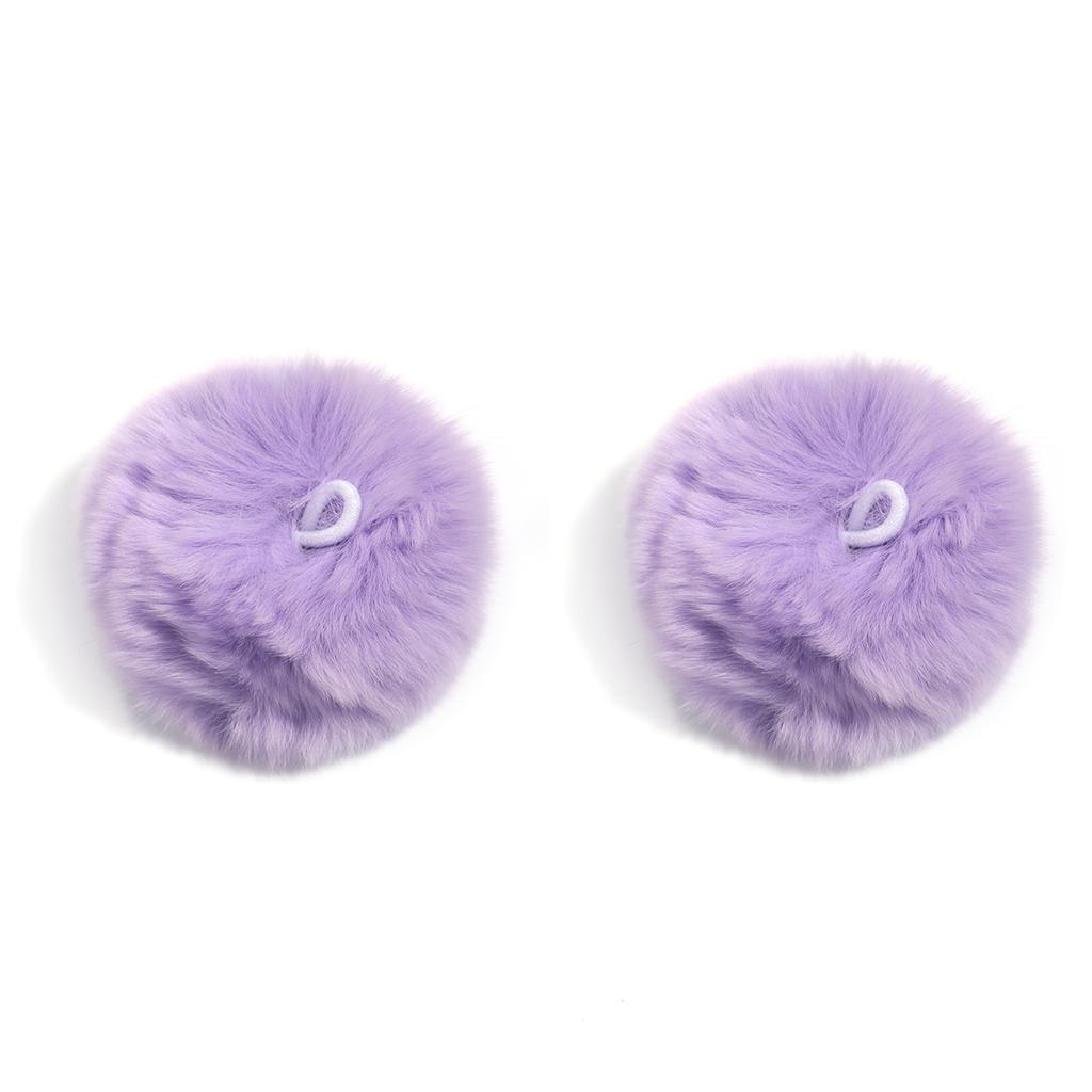 2pcs/lot 6cm Mink Fur Ball Pendants Colorful Fur Pom Poms Ball Charms DIY Keychain Hairpin Earrings Jewelry Crafts Accessories