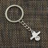 Fashion 30mm Key Ring Metal Key Chain Keychain Jewelry Antique Bronze   Plated I Love Volleyball 21x20mm Pendant