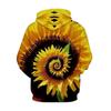 Новая толстовка Harajuku для мужчин и женщин с 3D-принтом и подсолнухом, повседневная толстовка в стиле хип-хоп, толстовка с капюшоном на осень/зиму