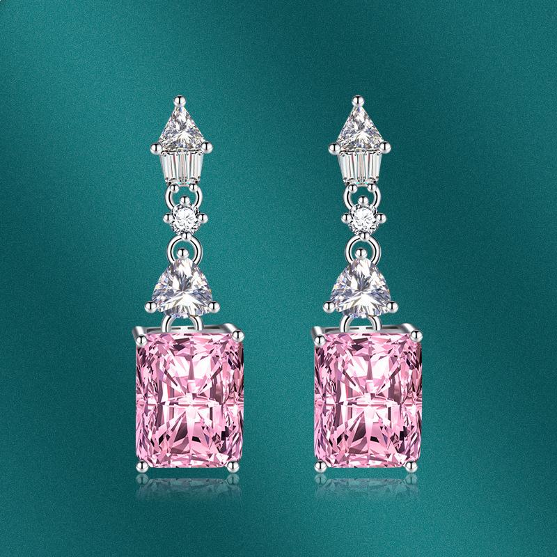 Sace Gems Серьги с цирконием для женщин. Серьги для свадебной вечеринки представлены в различных цветах, включая розовый, желтый, синий и красный.