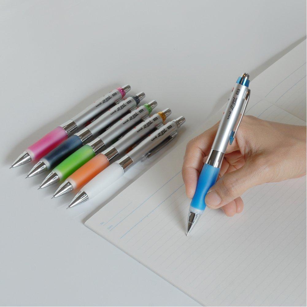 Mitsubishi Pencil Alpha Gel 0.5mm Mechanical Pencil Soft Grip White M5617GG1P.1