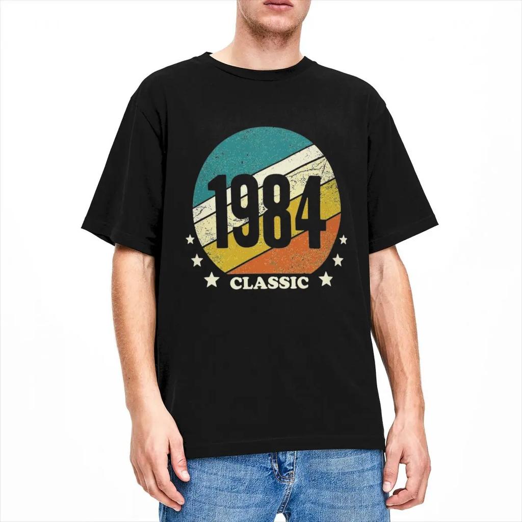 Классика 1984 года, подарки на 40-летие, футболки, одежда для мужчин и женщин, мода, футболки для 40-летних, одежда, новое поступление
