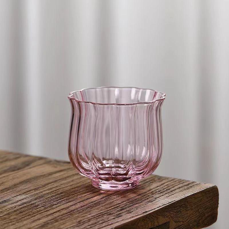 Чайник из высокоборосиликатного стекла розовый с наклоном чайник для кипячения чайник для приготовления чая бытовой чайник для кипячения воды