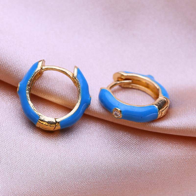 KNIKOO Круглые серьги-клипсы для женщин, модные серьги-кольца, ювелирные изделия для свадебных подарков, серьги с кубическим цирконием CZ