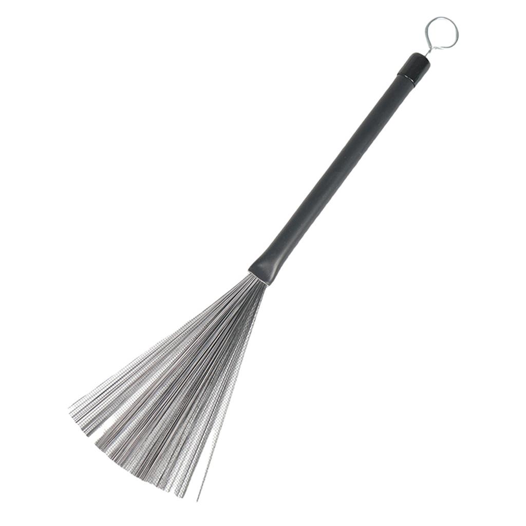 1 пара барабанных щеток выдвижные стальные проволочные барабанные палочки перкуссионные барабанные палочки музыкальные аксессуары подарок для играющего на барабанах