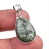 Natural Seraphinite Gemstone 925 Solid Sterling Silver Gift Pendant 1.50" G6n00