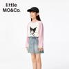 Little MO&Co. Детская хлопковая антибактериальная футболка Kuromi IP для девочек