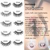 Fake Eyelashes No Glue Needed Thick Natural Curly Reusable 3D Mink Self-adhesive False Eyelashes