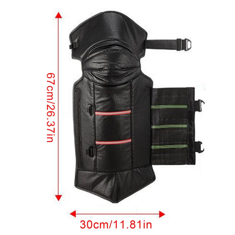 Мотоциклетные наколенники PU наколенники для гетр Водонепроницаемые толстые плюшевые регулируемые светоотражающие зимние чехлы для ног