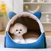 Съемная и моющаяся будка-конура в виде домика, закрытая для большого пространства в помещении, домик для бойцовых собак малых и средних размеров, будка для кошек, товары для животных