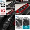 For Mazda 3 Axela 2014 2015 2016 2017 2018 LHD RHD Car Window Lift Button Panel Trim Accessories Real Soft Carbon Fiber Sticker
