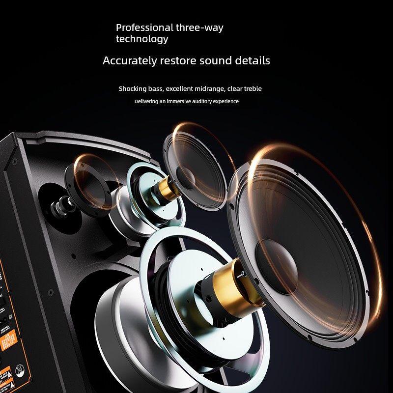 MALONE K-708 8-inch Portable K-Song Speaker CN plug (adapter included)