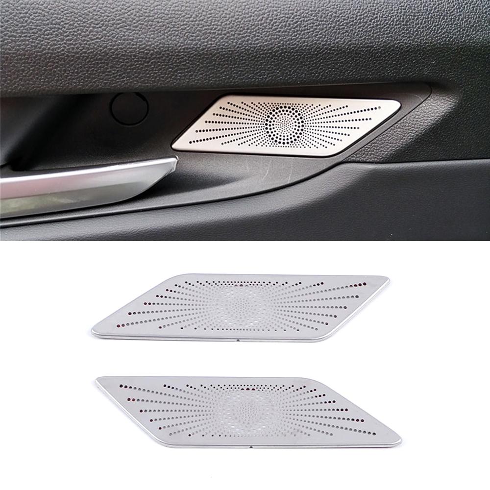 For Haval H6 3rd Gen 2022 Rear Door Audio Sound Speaker Panel Cover Auto Interior Accessories Stainless Steel