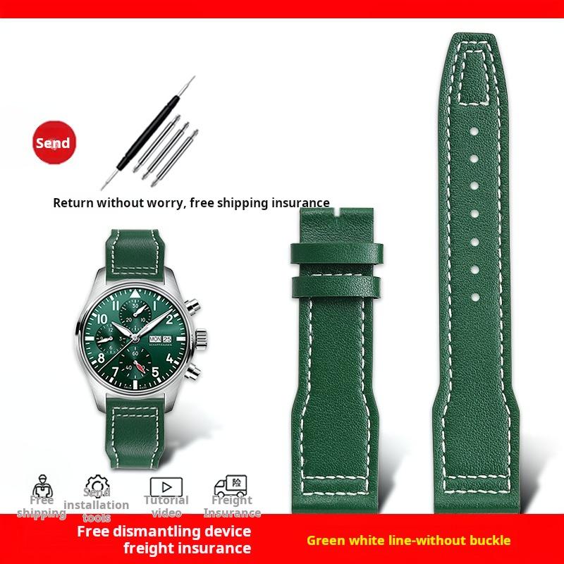 Для Iwc IW378003 378005 377709 500916 Pilot Princekin Mark Браслет для часов Мужской Ремешок для часов 20 мм 21 мм мягкий Натуральная кожа Ремешок для часов