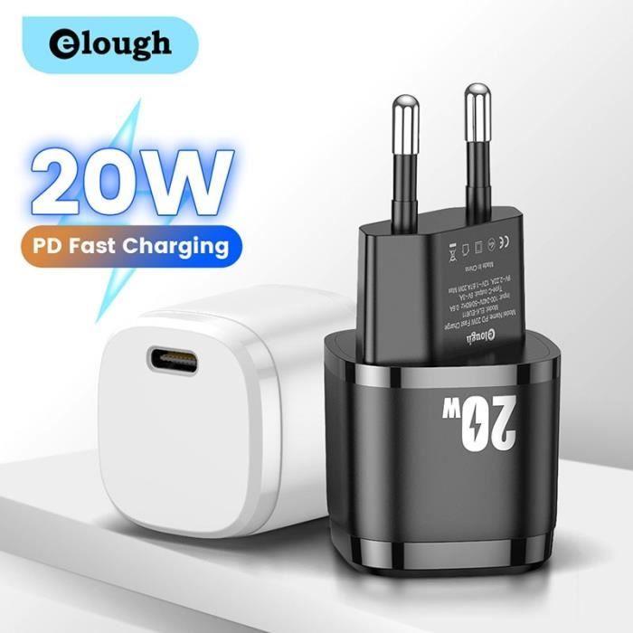 Couleur Blanc Chargeur De l'UE USB C Chargeur Mural Adaptatif Original Ue , Adaptateur Secteur Rapide QC 3.0, Câble Micro B C Pour