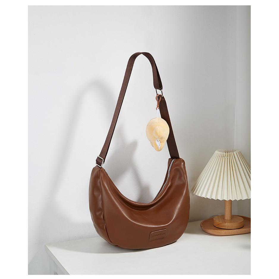 IELGY Универсальная сумка-тоут через плечо в форме полумесяца, модная простая сумка-подушка