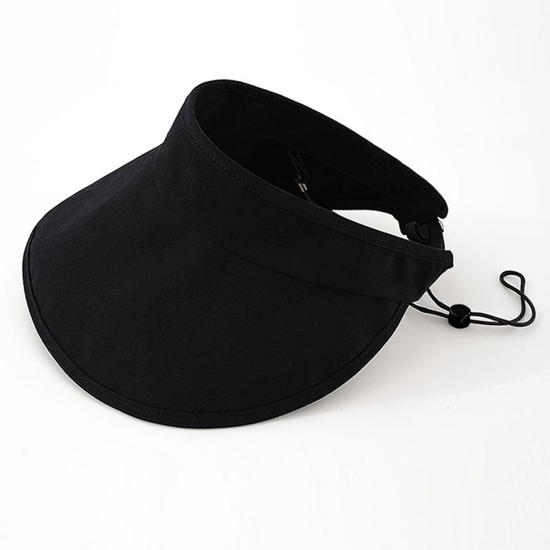 Женский козырек от солнца UPF50+ с защитой от УФ-лучей, летняя дышащая складная шляпа, надежная фиксация для бега и путешествий на открытом воздухе