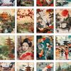 32pcs, Japanese-style Postcard Set, Geisha, Birthday/anniversary Gifts, Collectibles, Suitable for Gifting, Mailable.