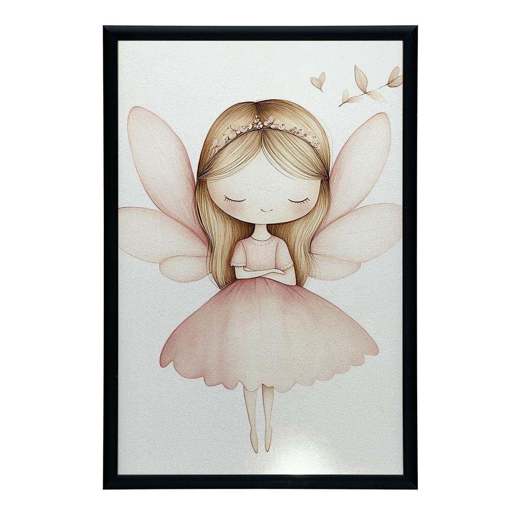 Poster Little Princess With Wings Poster Little Princess With Wings, 30X40 Cm, Unframed, Premium Canvas On Stretcher