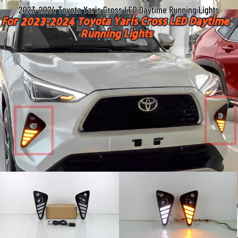 Передний светодиодный дневной ходовой огонь для Toyota Yaris/Yaris Cross 2023-2024