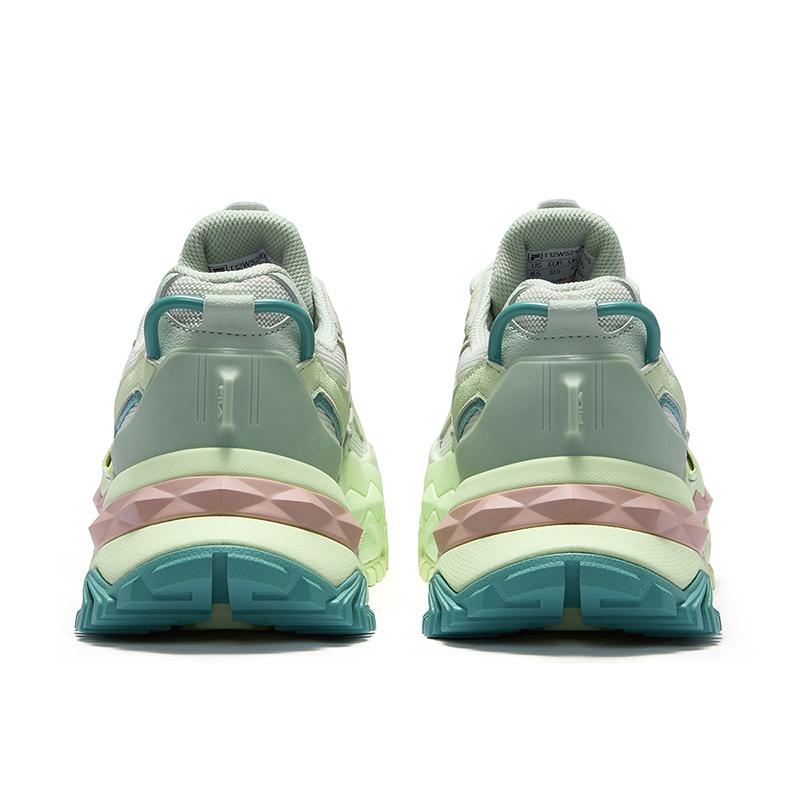 Fila Fusion Белый леденец Цвет попугая Модные Повседневные Универсальные Увеличивающие рост Низкие Папины кроссовки Женская кроссовка Светло-голубой T12W521006FGS
