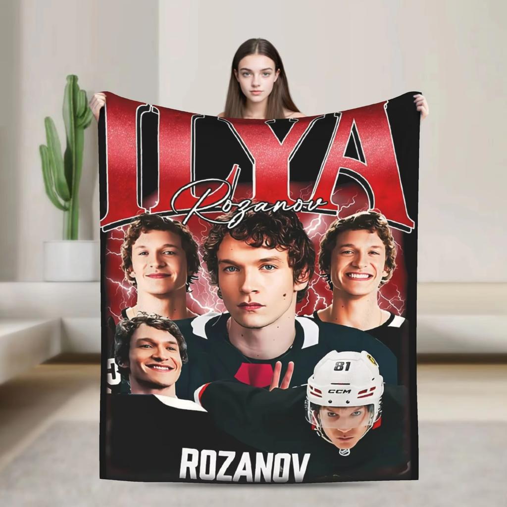 Одеяло с подогревом Hollanov Rozanov Heated Rivalry - Фланелевое, Супертеплое, для Дивана, Путешествий