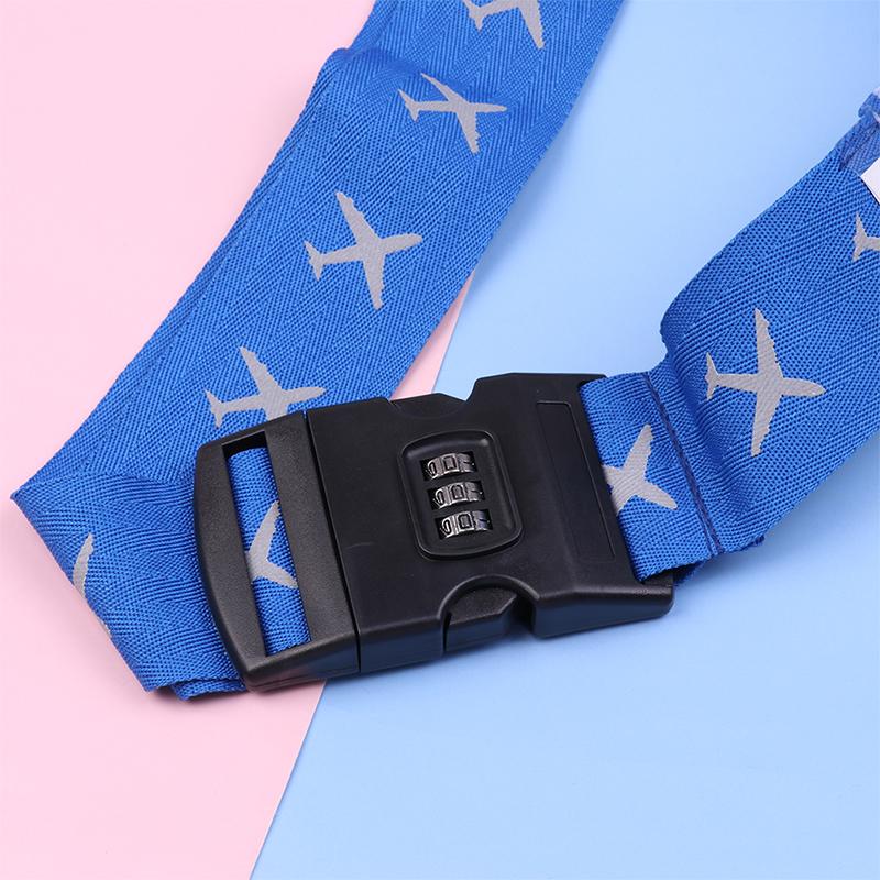 Ремень для багажа для путешествий Регулируемый замок с паролем Упаковочный ремень для багажа Надежный замок Противоугонный ремень для багажа