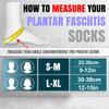 1 Pair Plantar Fasciitis Socks Arch Support Toeless Compression Socks for Men Women Foot Pain Relief Ankle Swelling