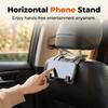 Car headrest hooks, leather-wrapped double-headed hooks, universal seat back storage bags