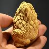 1 Pc Boxwood Golden Toad Ornament Animal Modeling Woodcarving Handicrafts Home Decoration Car Decoration Feng Shui Ornaments
