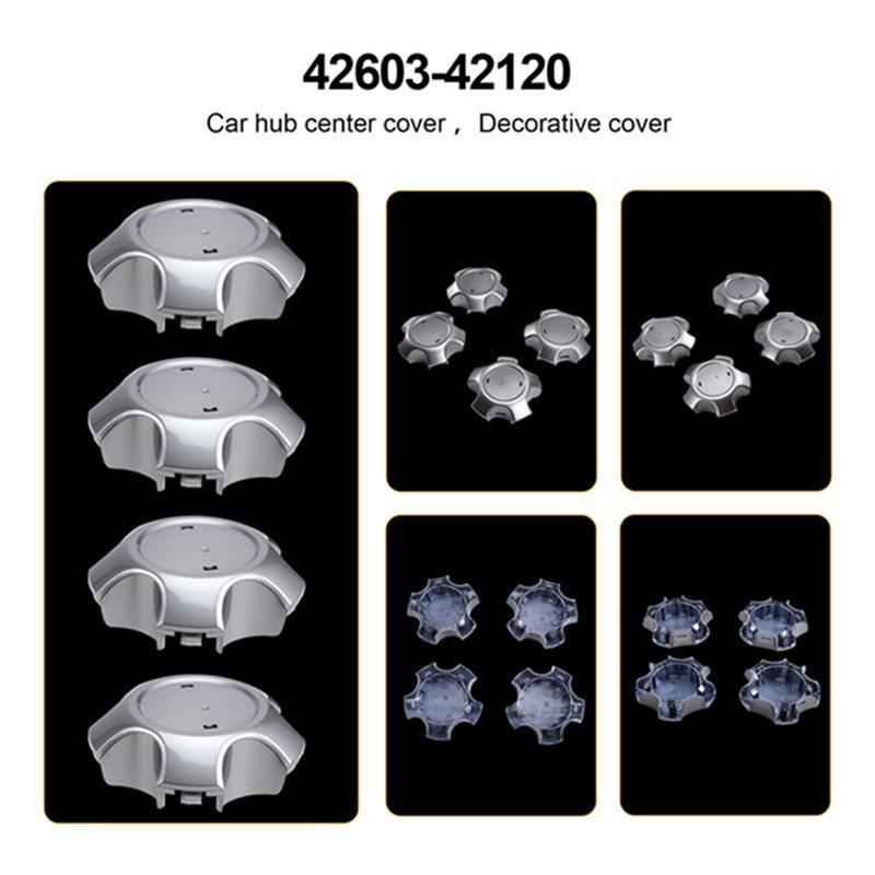 Reliable-Wheel Center Hub Cap 4Pcs 42603-42120 Chrome Cover For Toyota RAV4 2006-2012 Rim Wheel Trim Hub Cover 4260342120